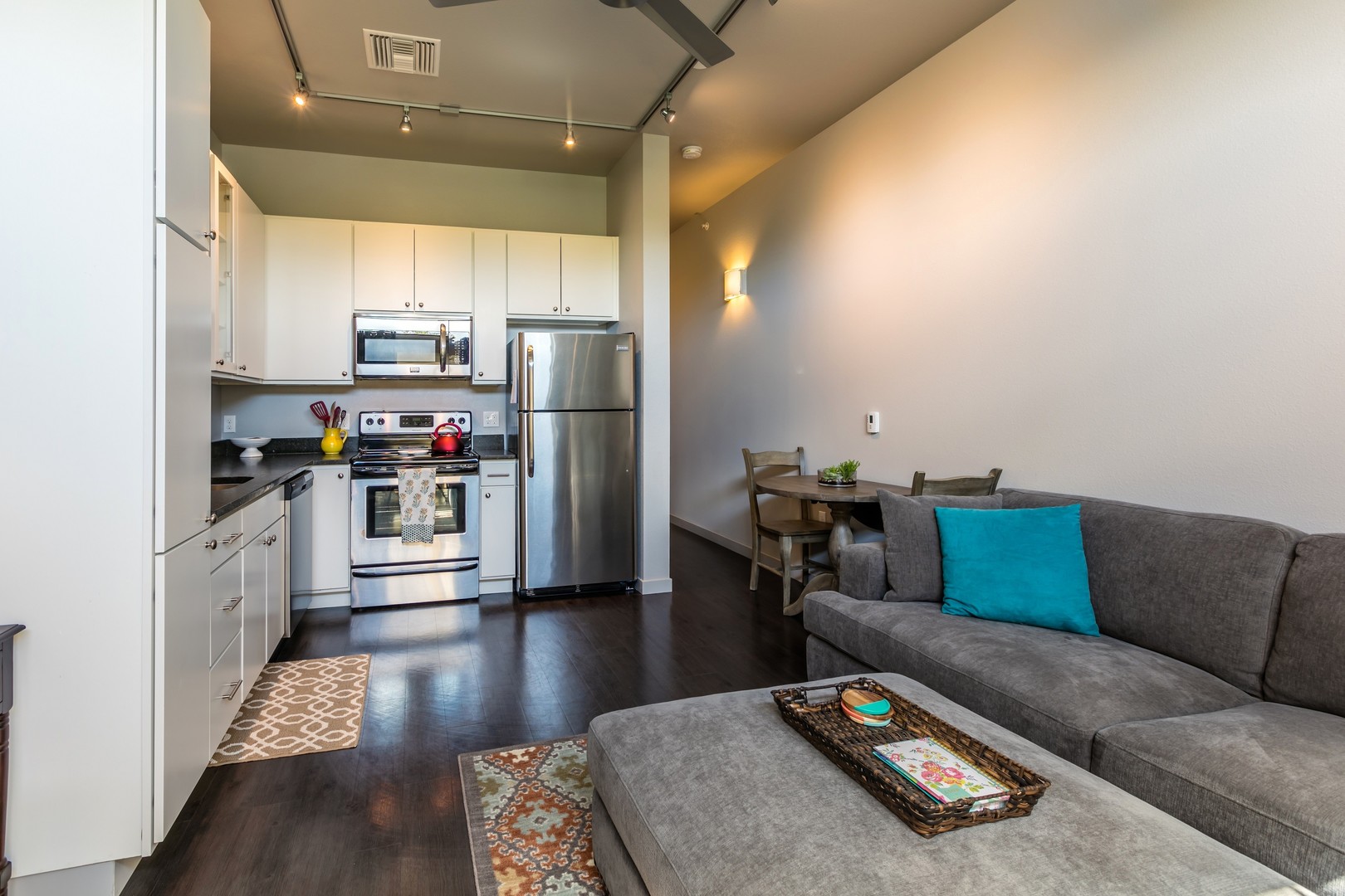 Modern interior of a furnished living space