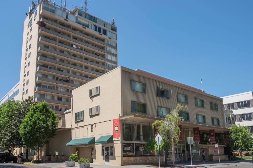 Exterior view of Park Place Apartments building