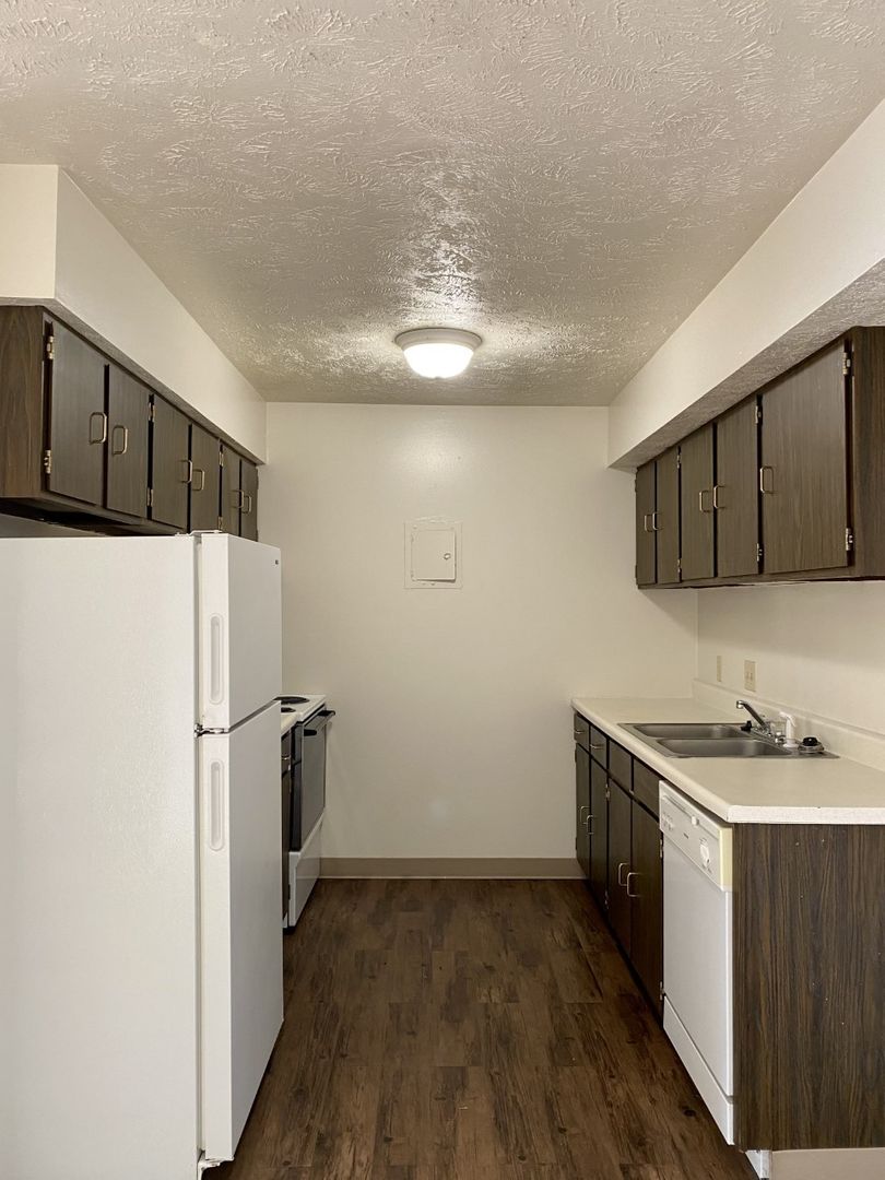 Kitchen area in a senior living facility