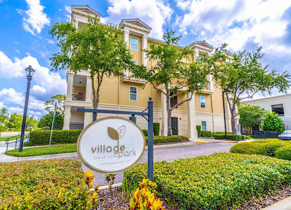 Exterior view of Village Park Senior Apartments
