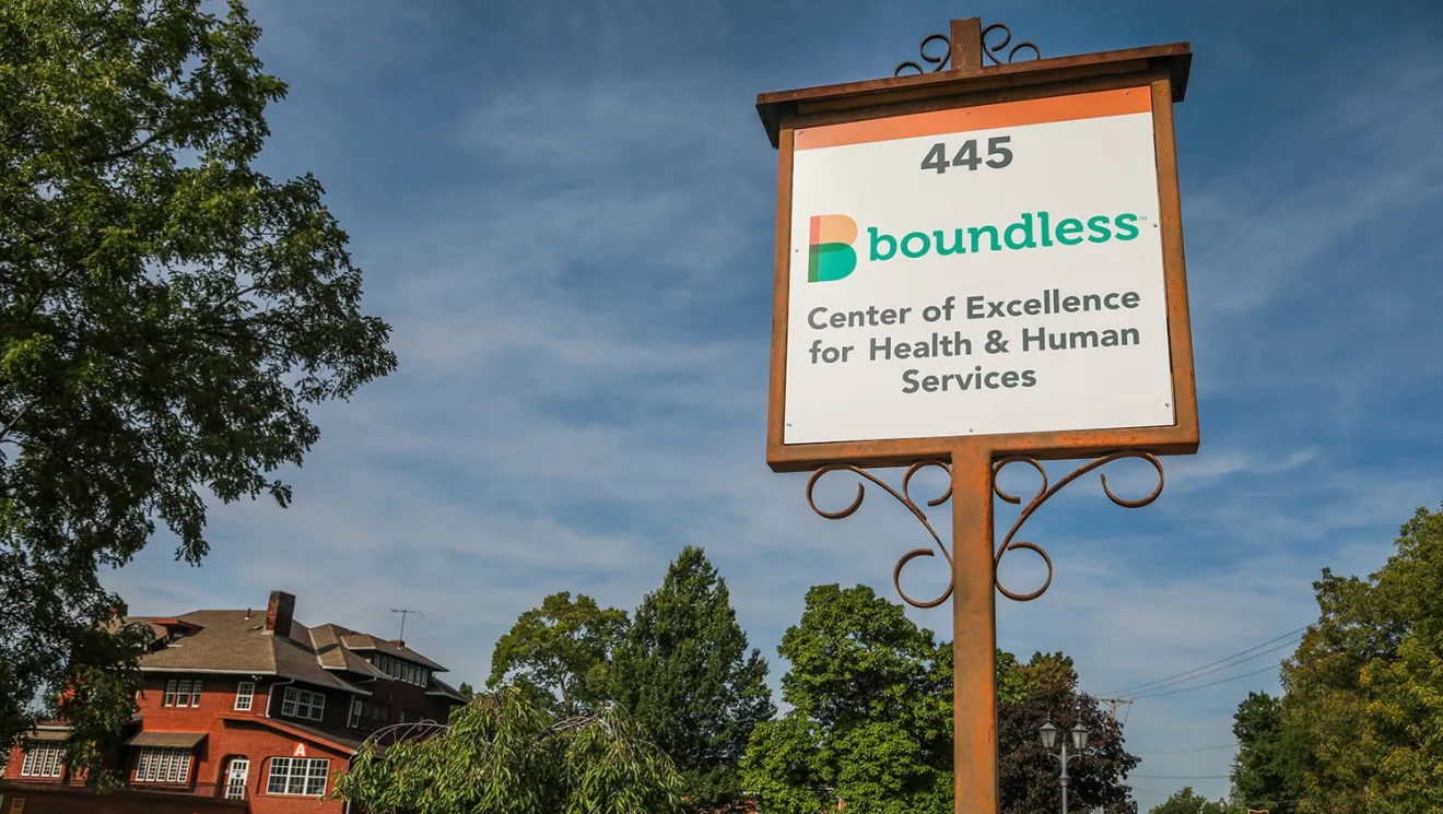 Outdoor sign of Boundless Health facility