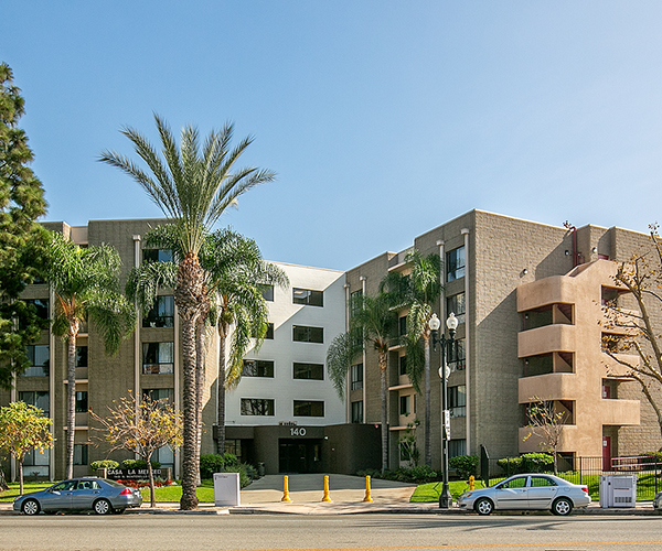 Exterior view of Center Place Senior Apartments