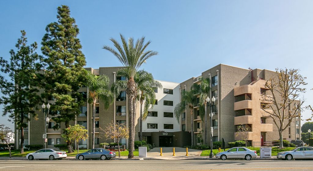 Exterior view of Center Place Senior Apartments