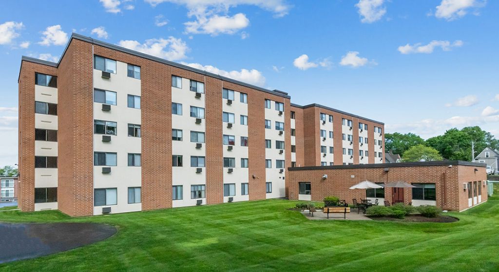 Exterior view of Center Place Senior Apartments