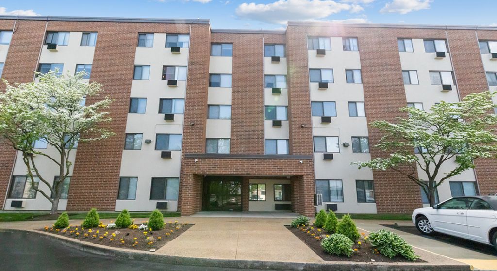 Exterior view of Center Place Senior Apartments