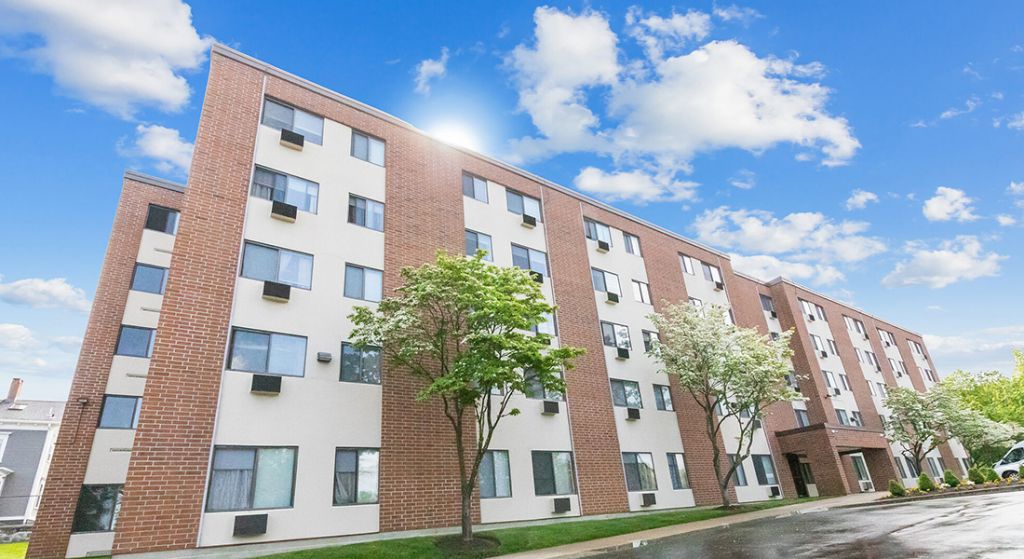 Exterior view of Center Place Senior Apartments