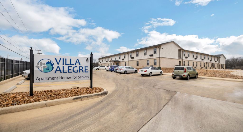 Exterior view of Villa Alegre senior apartments