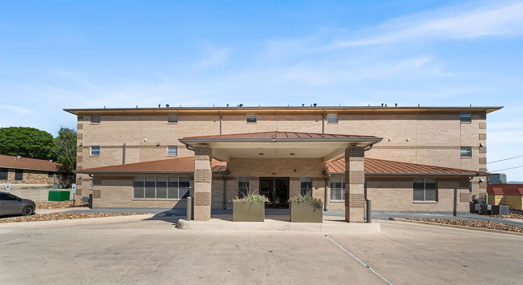 Exterior view of Center Place Senior Apartments