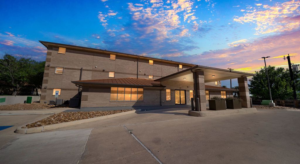 Exterior view of Center Place Senior Apartments