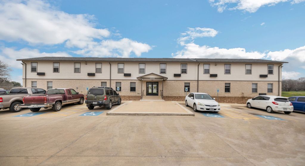 Exterior view of the Center Place Senior Apartments.