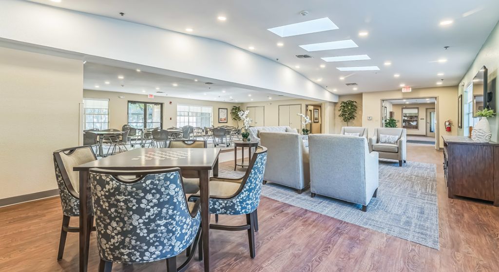 Common area with comfortable seating arrangements