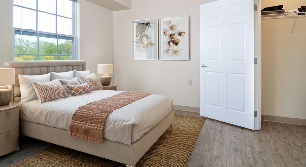 Private bedroom featuring a cozy design.