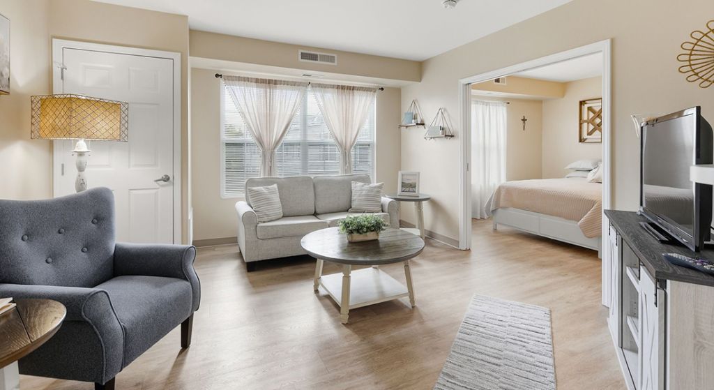 Cozy interior of a resident apartment