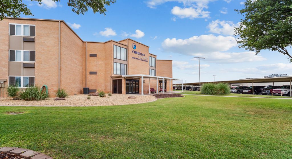 Exterior view of Center Place Senior Apartments