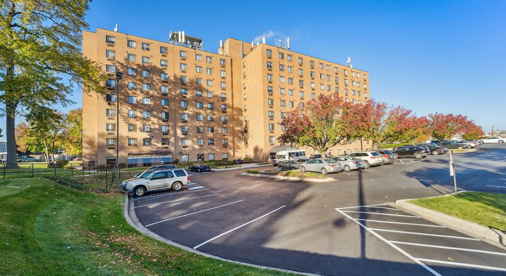 Exterior view of Center Place Senior Apartments