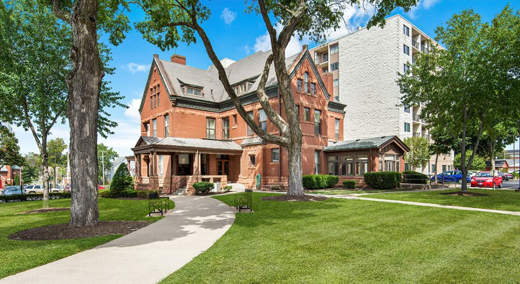 Exterior view of a senior living facility