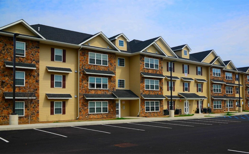 Exterior view of a senior living facility