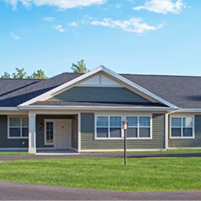 Exterior view of a senior living facility.