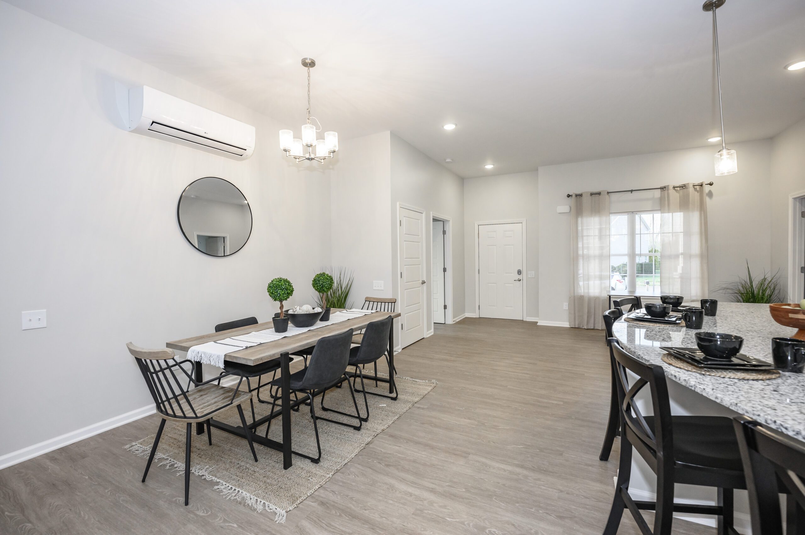 Bright, modern dining area with elegant decor