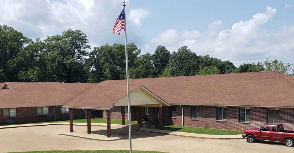 Exterior view of the Antioch Valley Senior Living building