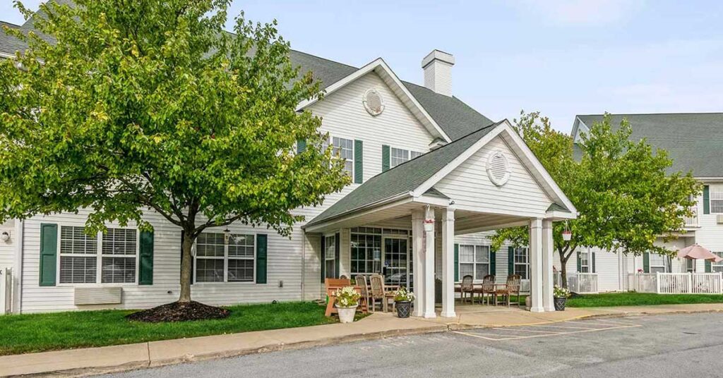Exterior view of the Antioch Valley Senior Living building