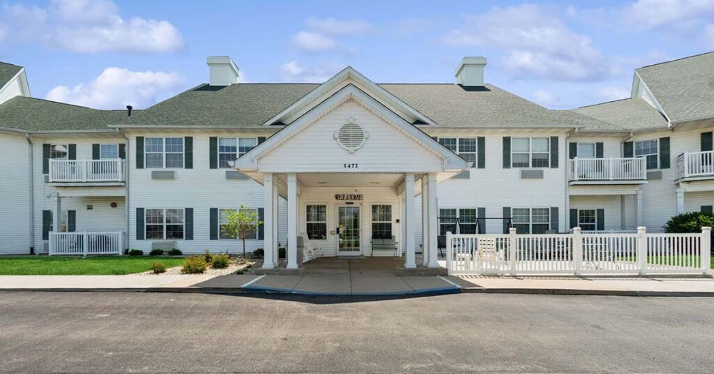 Exterior view of Antioch Valley Senior Living entrance