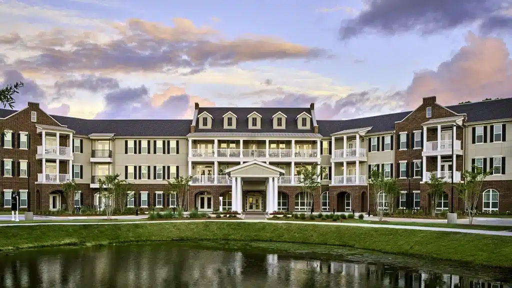 Exterior view of The Glen Retirement System building