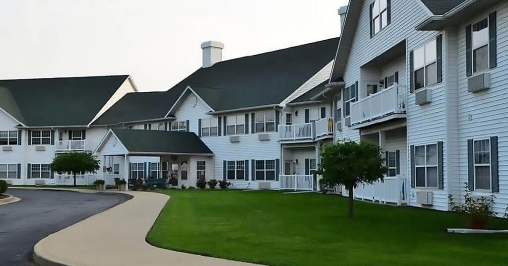 Exterior view of the Antioch Valley Senior Living facility