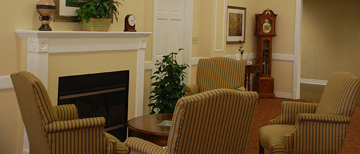 Interior common area with seating and decor