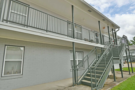 Exterior view of St Theresa's Apartments building.