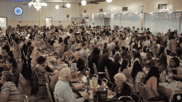 Seniors playing bingo