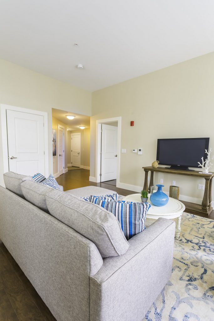 Bright and welcoming living room interior