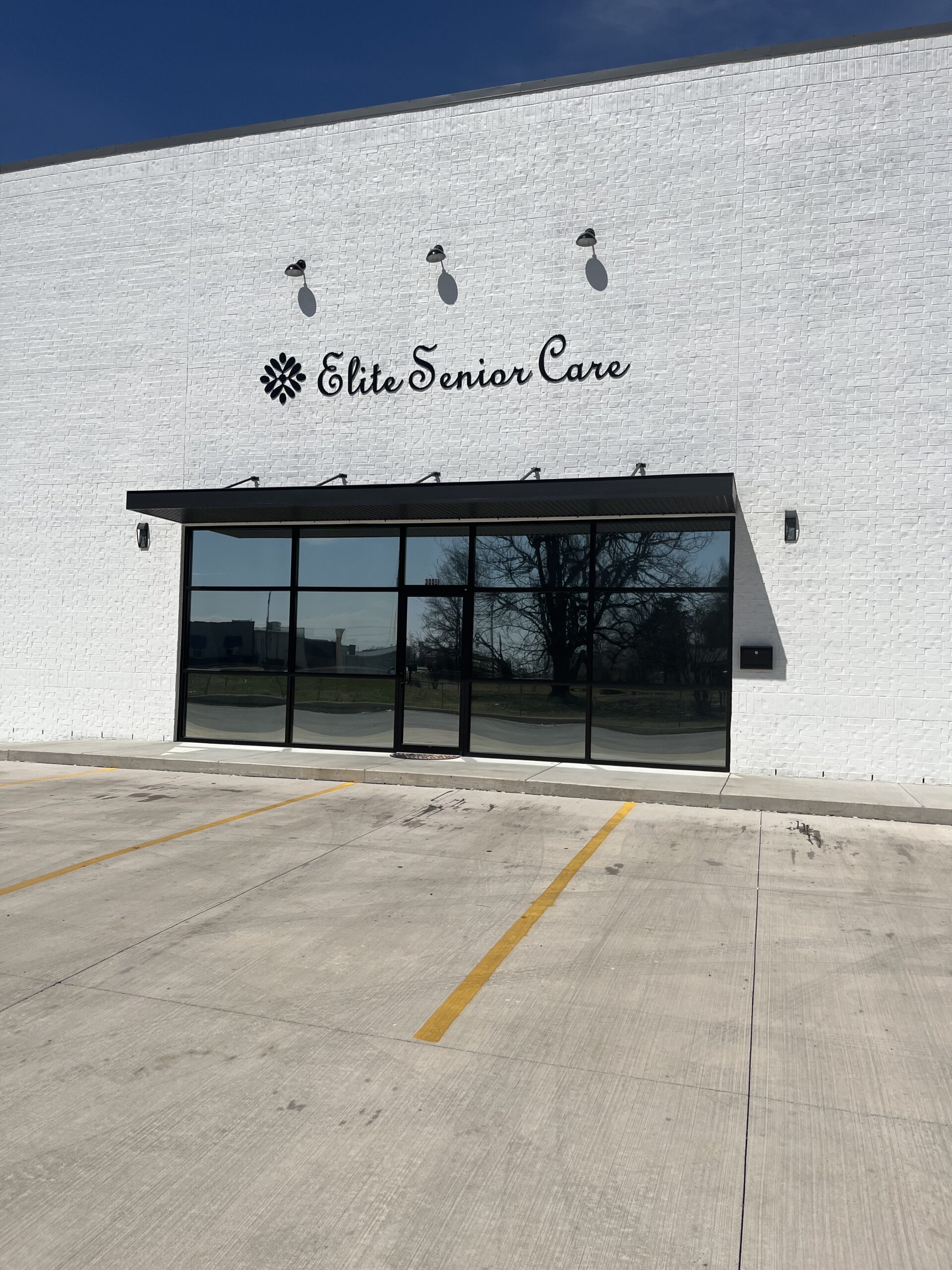 Exterior view of the Elite Senior Care facility