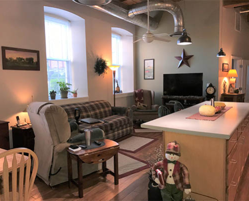 Cozy common area with comfortable seating