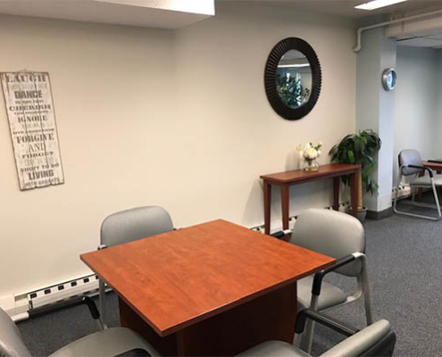 Interior common area with seating and decor