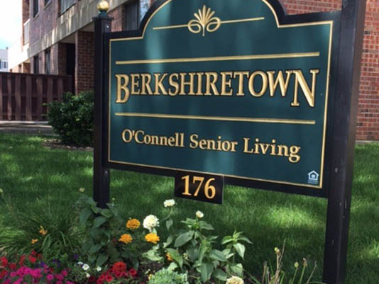 Sign for Berkshiretown, O'Connell Senior Living