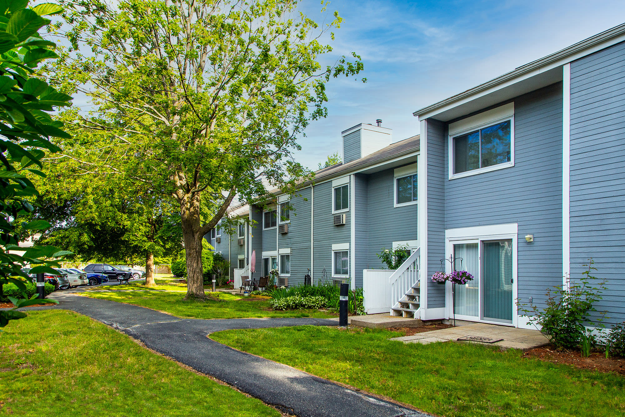 Exterior view of a senior living apartment complex