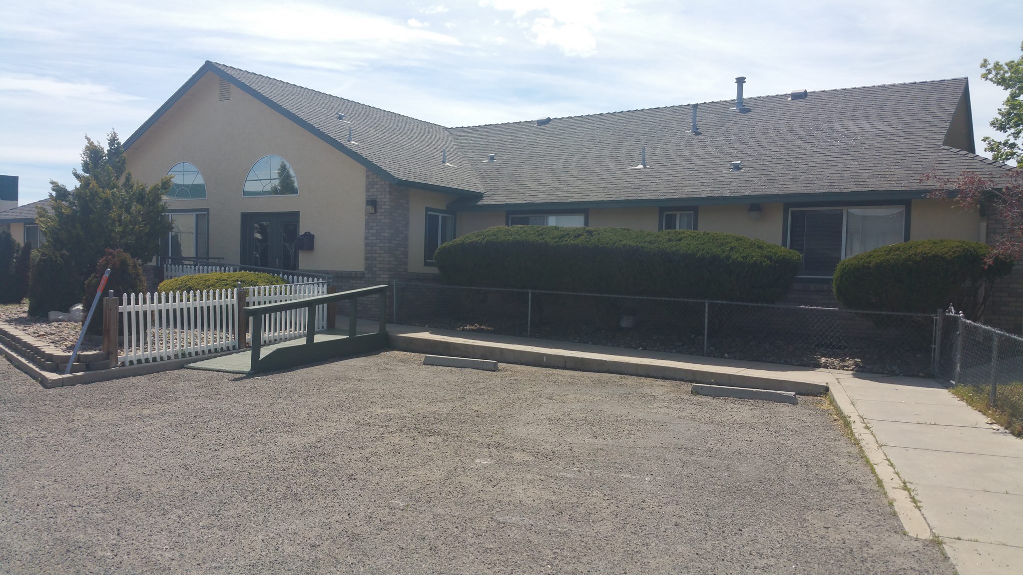 Exterior view of the Eagle Valley Care Center building