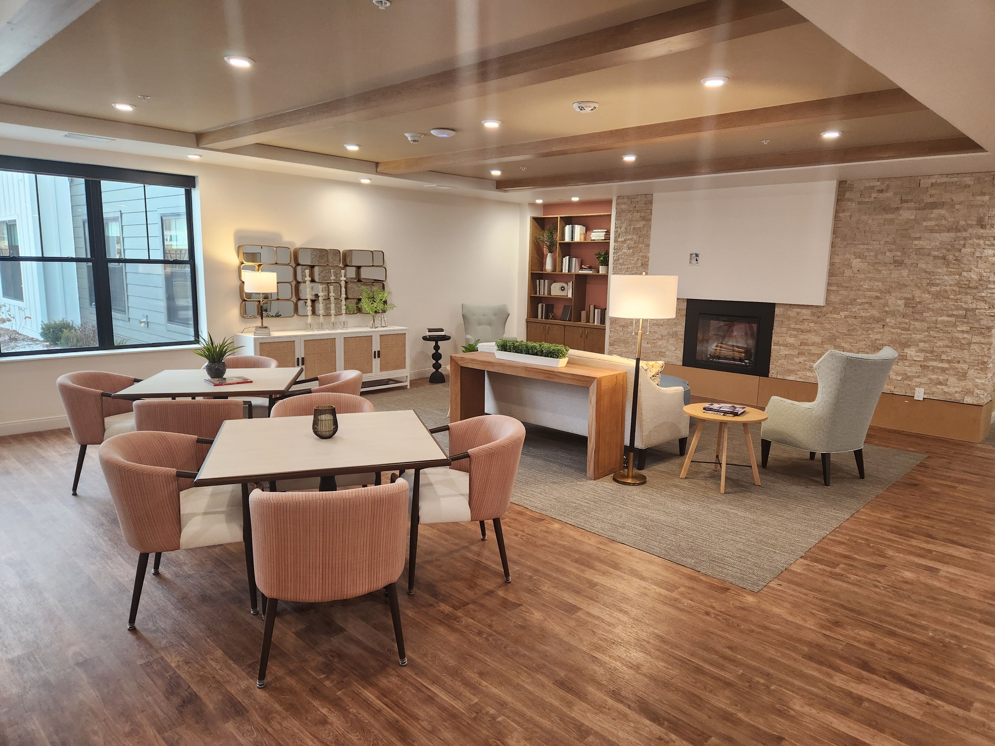 Bright and inviting common area with comfortable seating