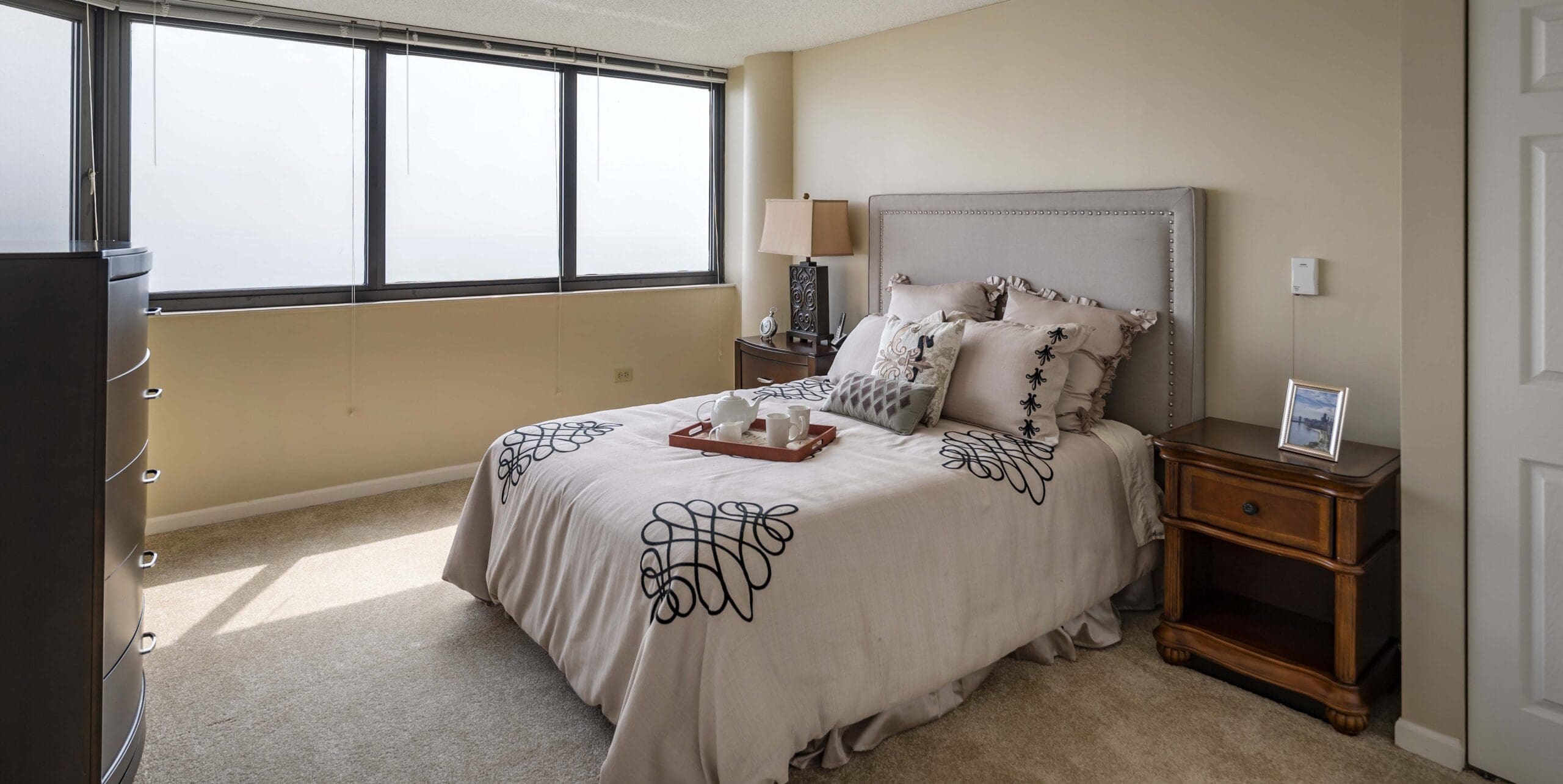 Cozy bedroom in a senior living facility