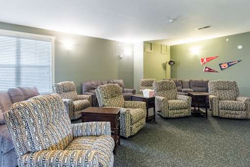Cozy common area with comfortable seating