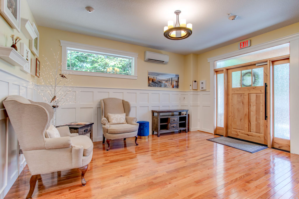 Welcoming lobby area with comfortable seating