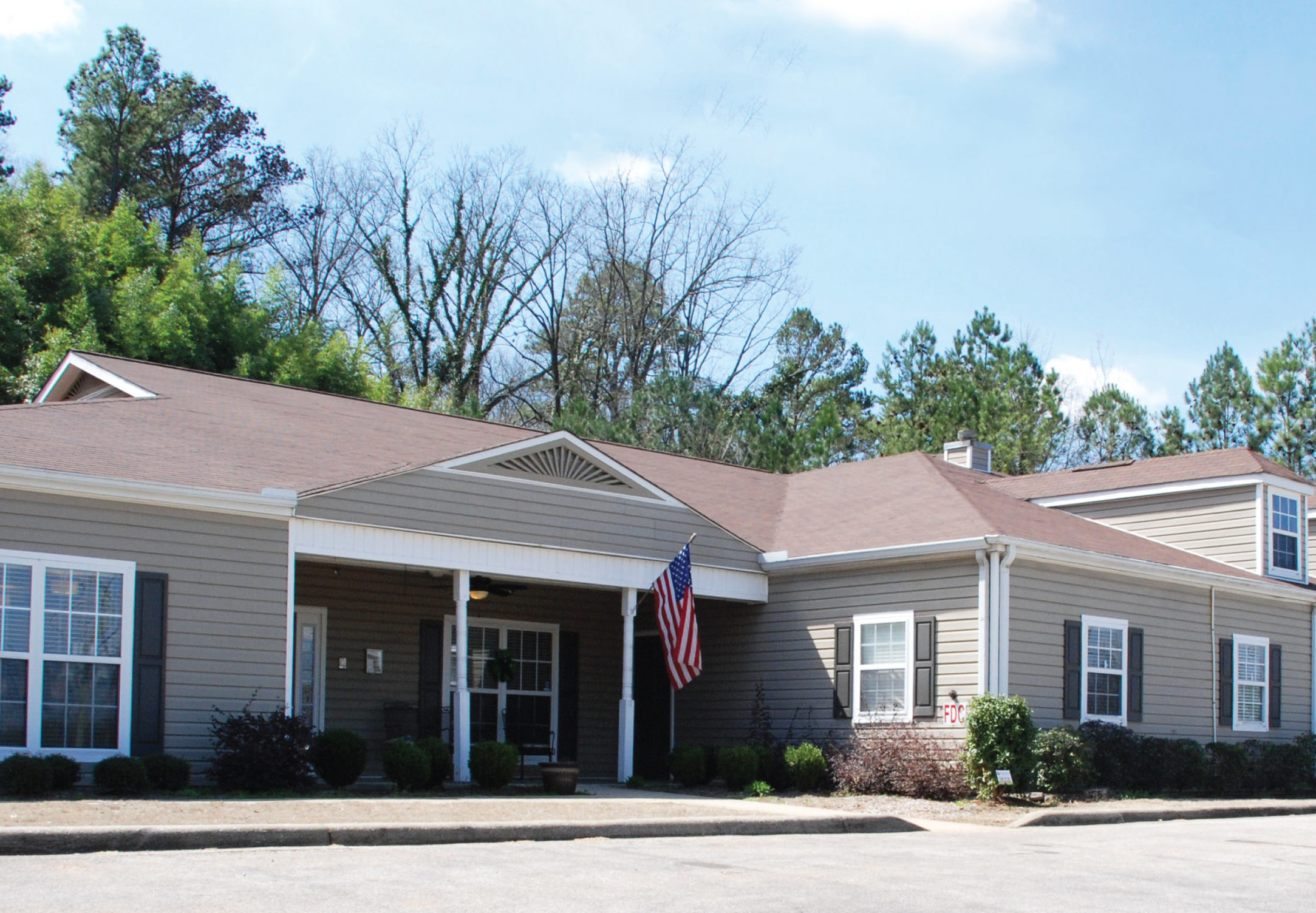 Exterior view of the Gardens of Pelham building.