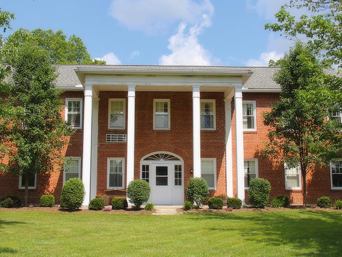 Exterior view of a skilled nursing facility