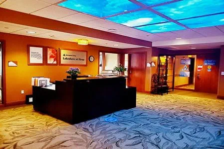 Bright reception area with welcoming decor