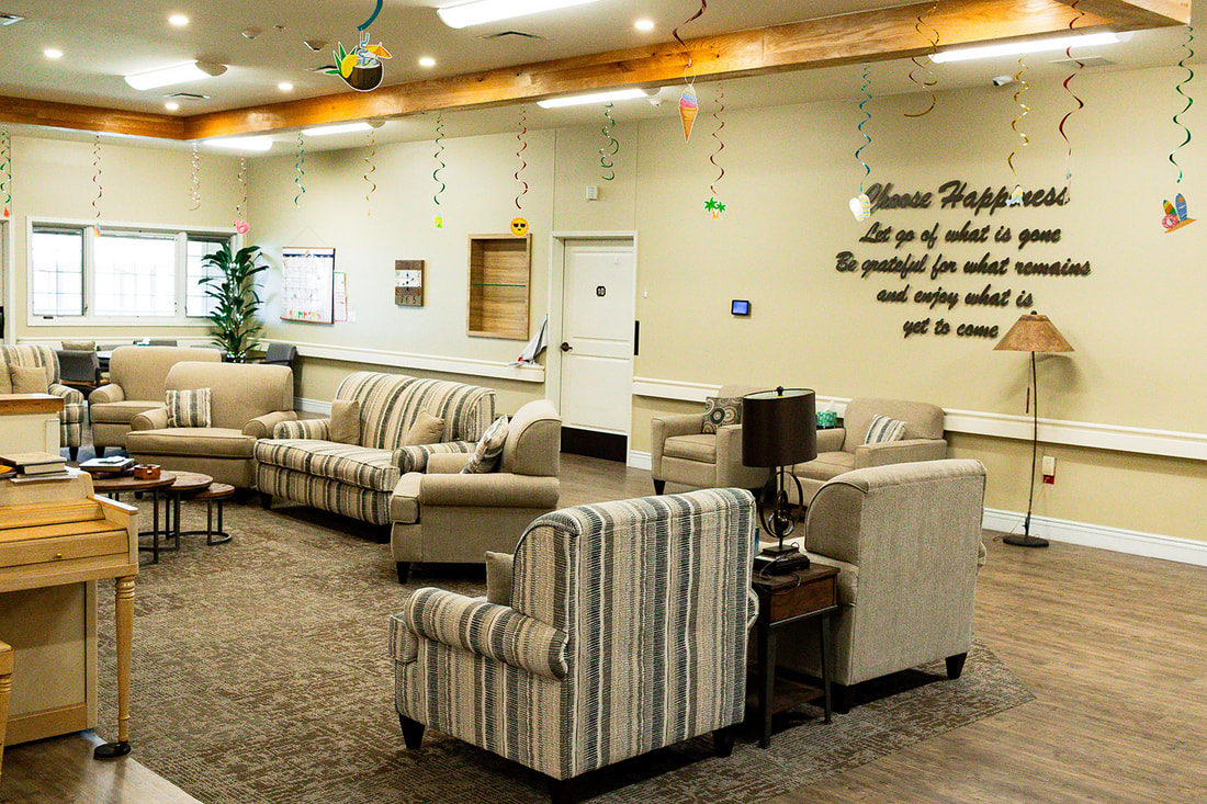 Common area with comfortable seating and decor