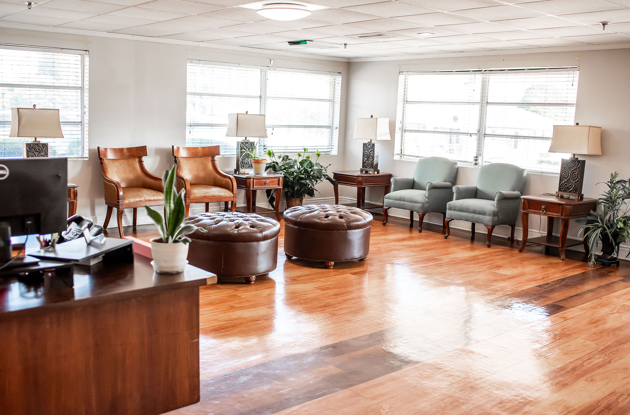 Welcoming common area with comfortable seating