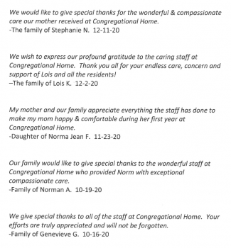 Congregational Home