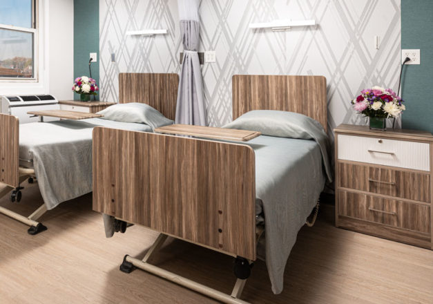 Well-furnished resident room with two beds