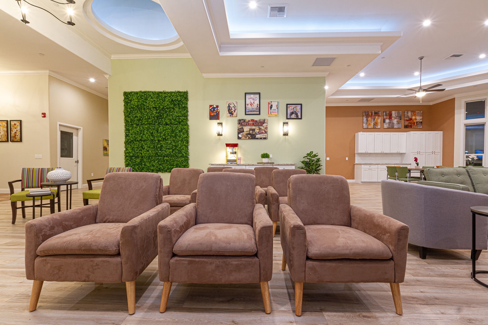 Common area with comfortable seating and decor